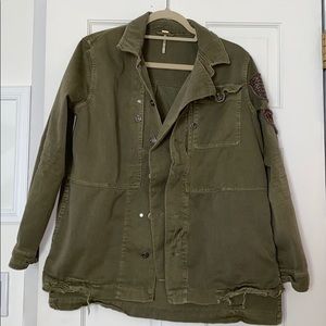 Free people military style jacket